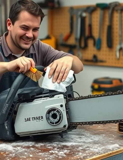 chainsaw cleaning