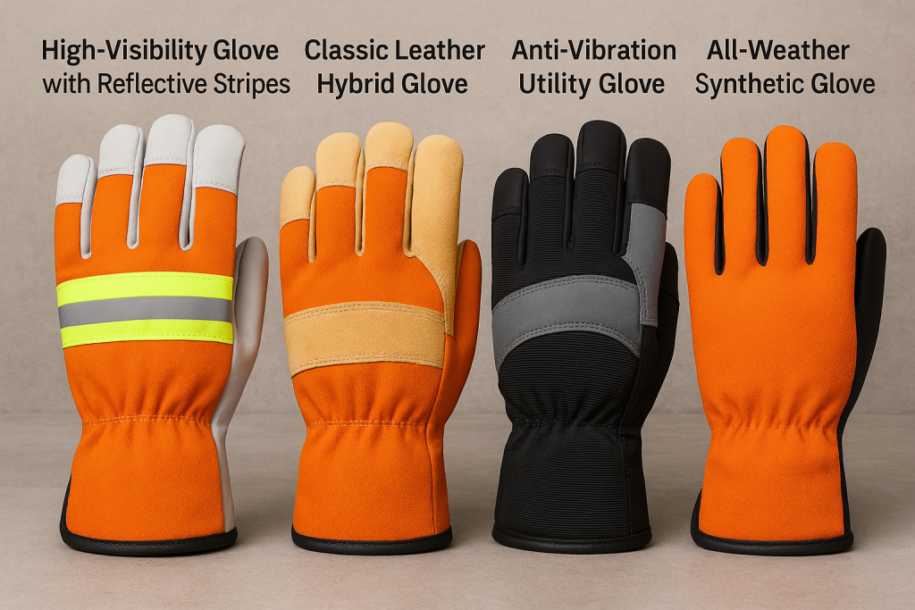 line up chainsaw gloves