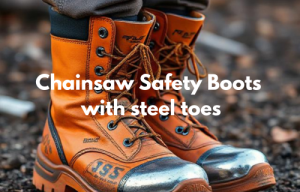 Chainsaw Safety Boots with steel toes