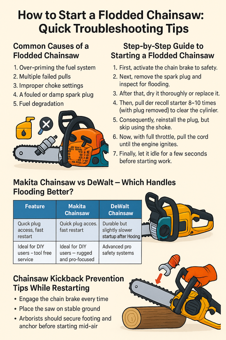 How to Start a Flooded Chainsaw: Quick Troubleshooting Tips.