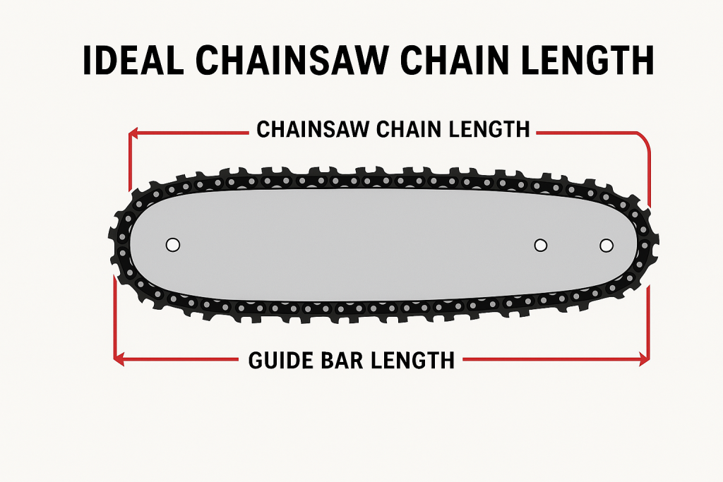 chainsaw chain length